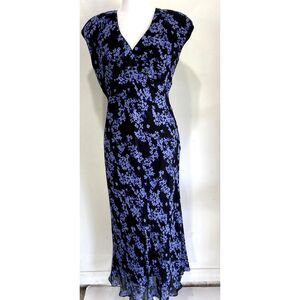 Jones New York silk maxi dress Y2K babydoll floral cottage romantic women 6